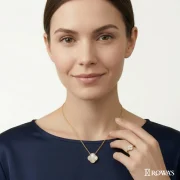 Ethereal Bloom Diamond Pendant with Chain