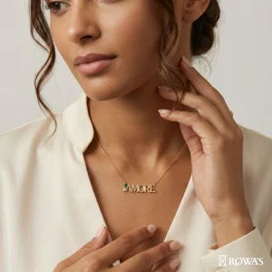 Love Charm Diamond Pendant with Chain