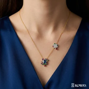 Love Charm Diamond Pendant with Chain