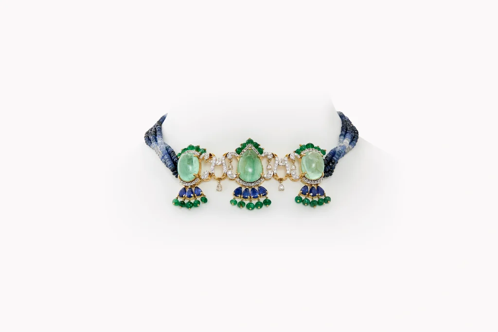 Regal Tapestry Emerald Choker