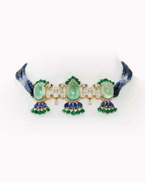 Regal Tapestry Emerald Choker
