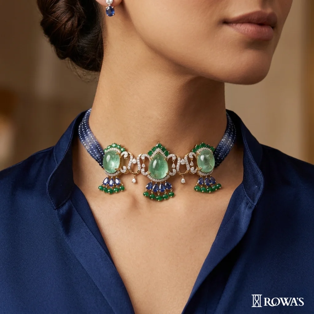 Regal Tapestry Emerald Choker