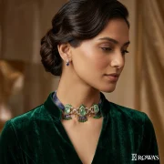 Regal Tapestry Emerald Choker