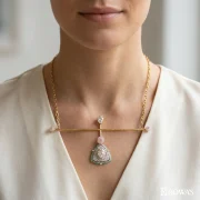 Mughal Enamel Elegance Diamond And Uncut Necklace