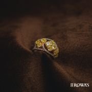 Golden Mosaic Fancy Yellow Diamond Ring