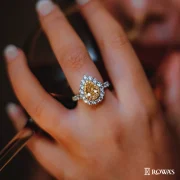 Sunlit Teardrop Fancy Pear Shaped Yellow Diamond Ring Sunlit Teardrop Fancy Pear Shaped Yellow Diamond Ring